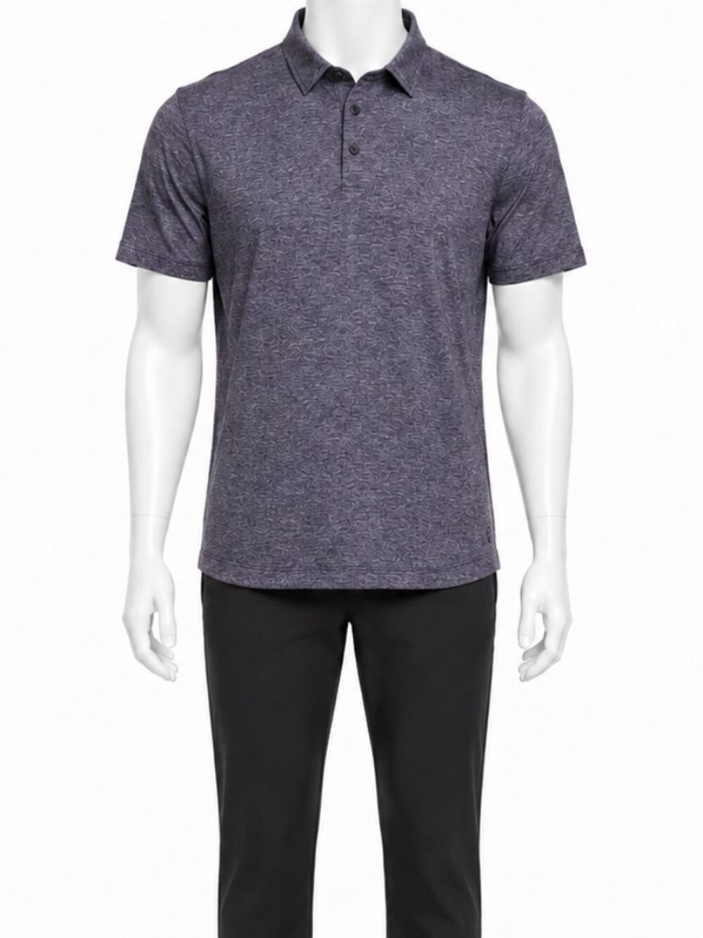 NWT Lululemon Evolution Polo Men’s L Heathered Nightfall Golf Slim Fit